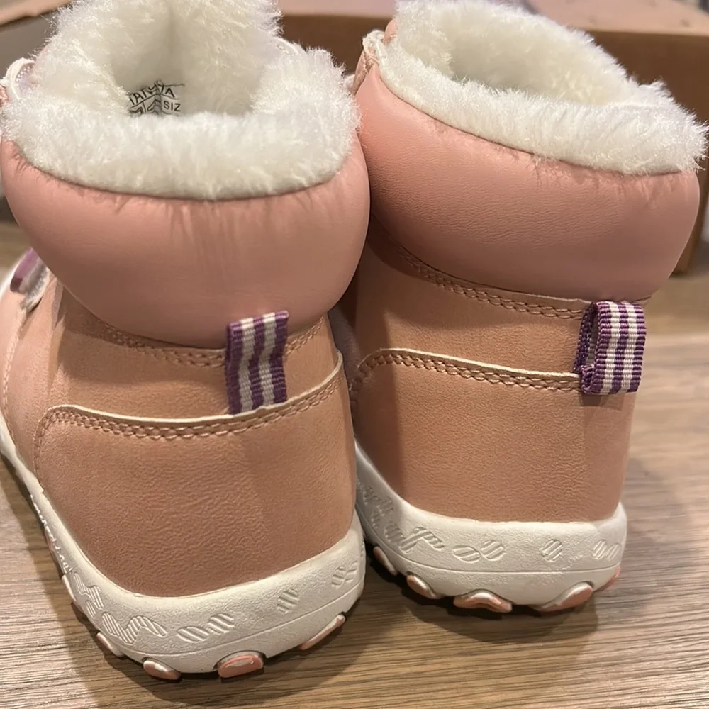 Mishansha Kids Boots in Pink And Purple, With Fur!
